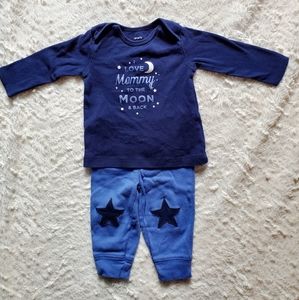 Carter's baby boy outfit, top & bottom